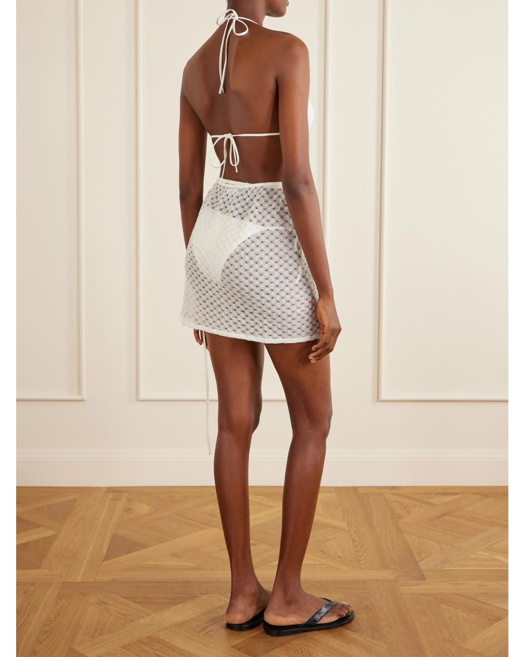 Missoni White Mesh Mini Skirt