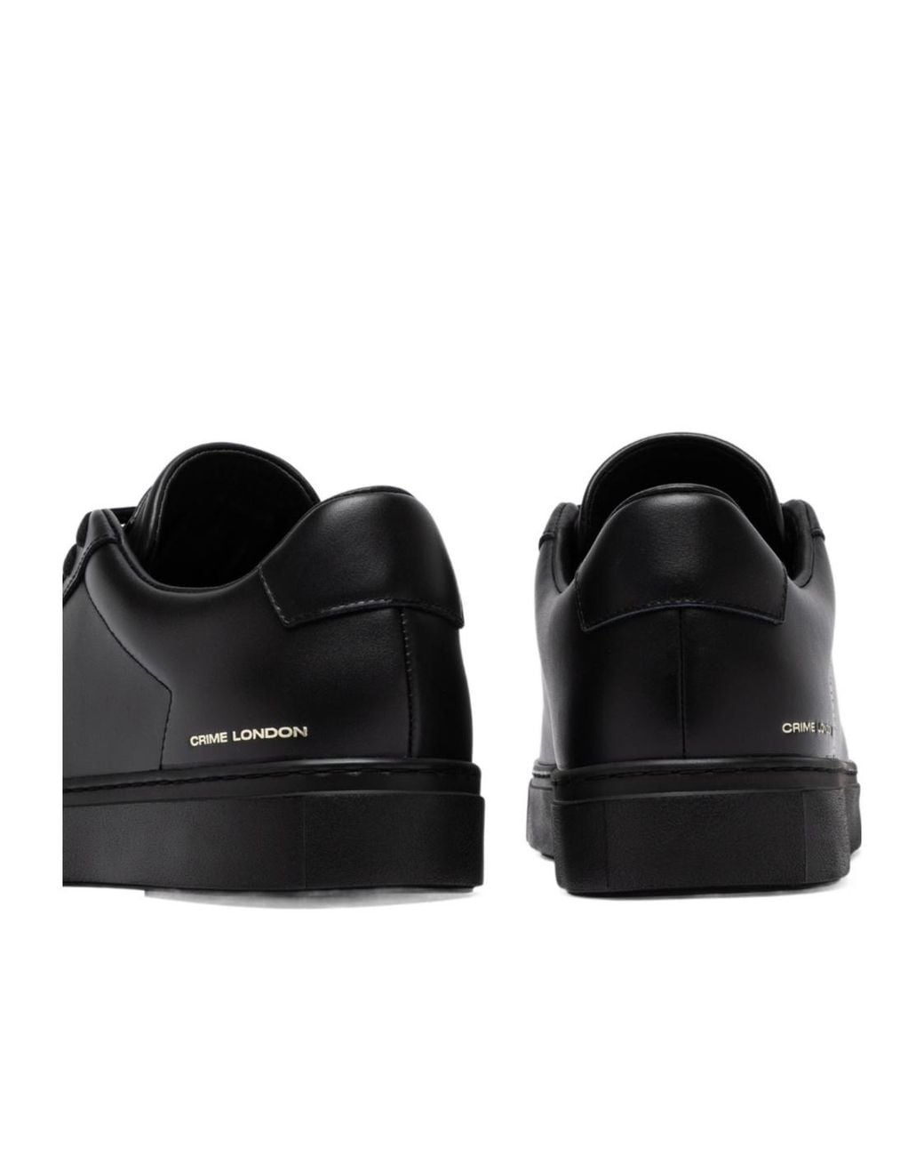 Crime London Black Low-Top Sneakers for men