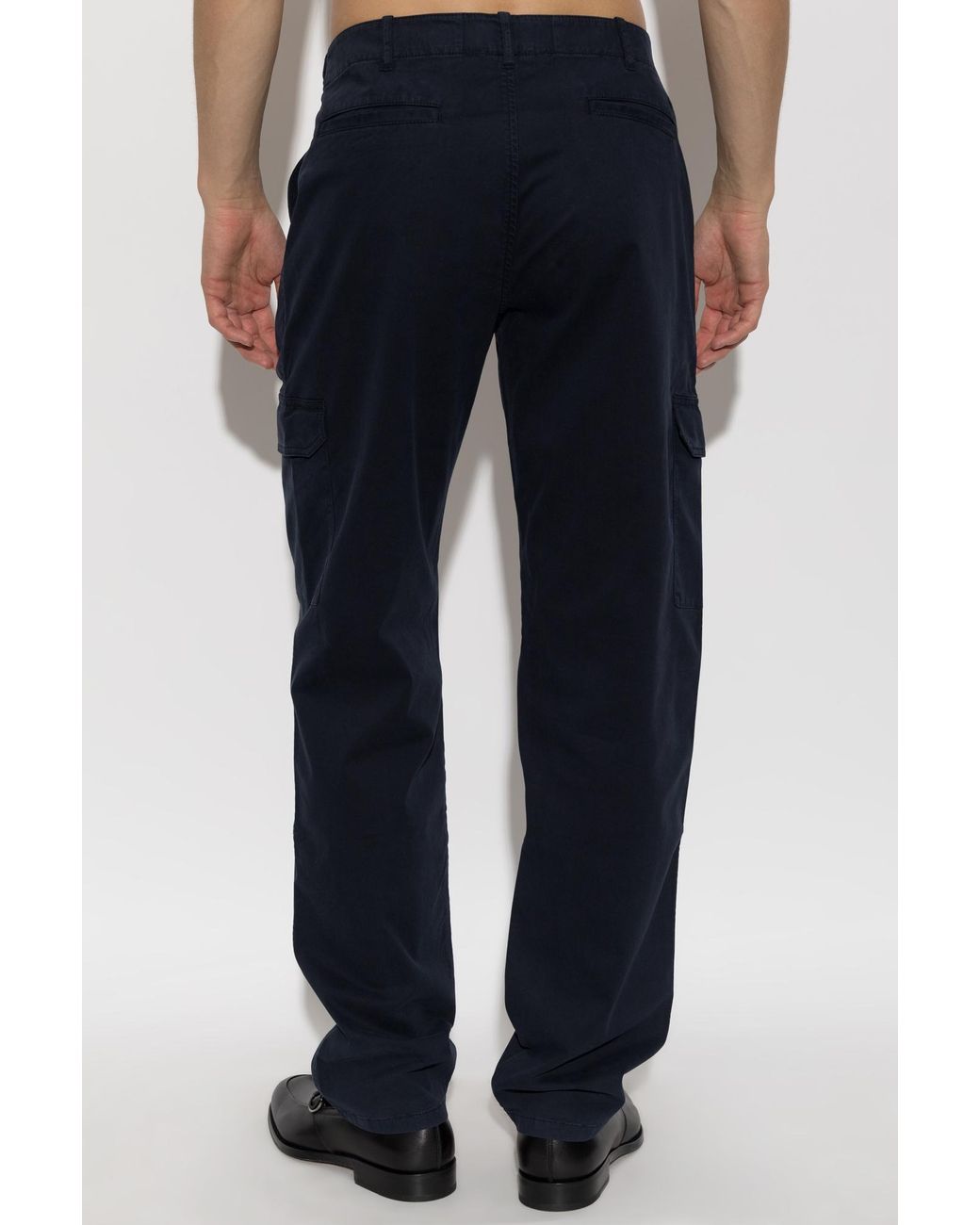 Etro Blue Straight-Leg Cargo Pants for men