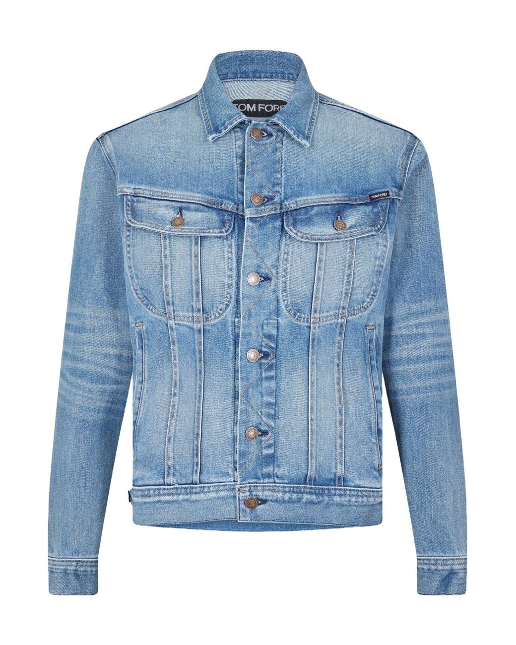 Tom Ford Blue Casual Denim Jacket for men