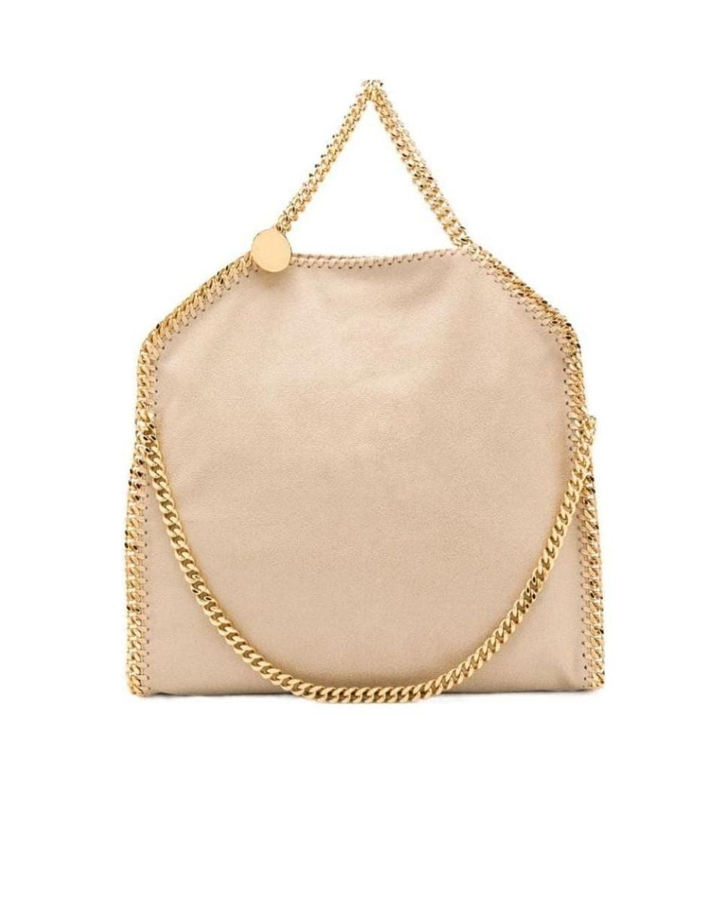 Stella McCartney Natural Falabella Fold Over Shoulder Bag
