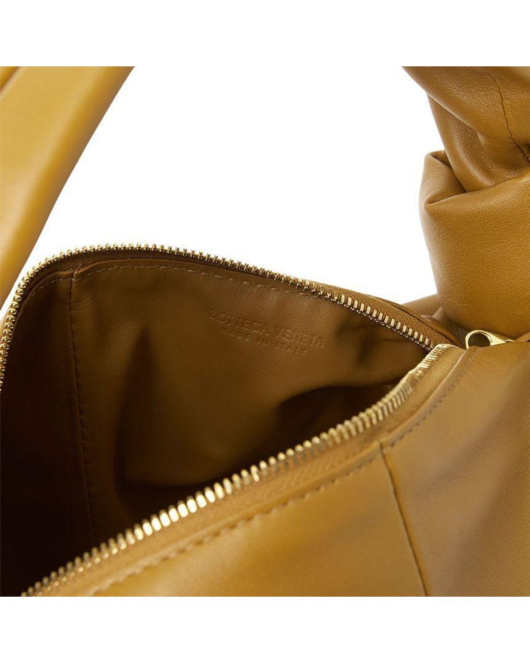 Bottega Veneta Metallic Zippered Handbag
