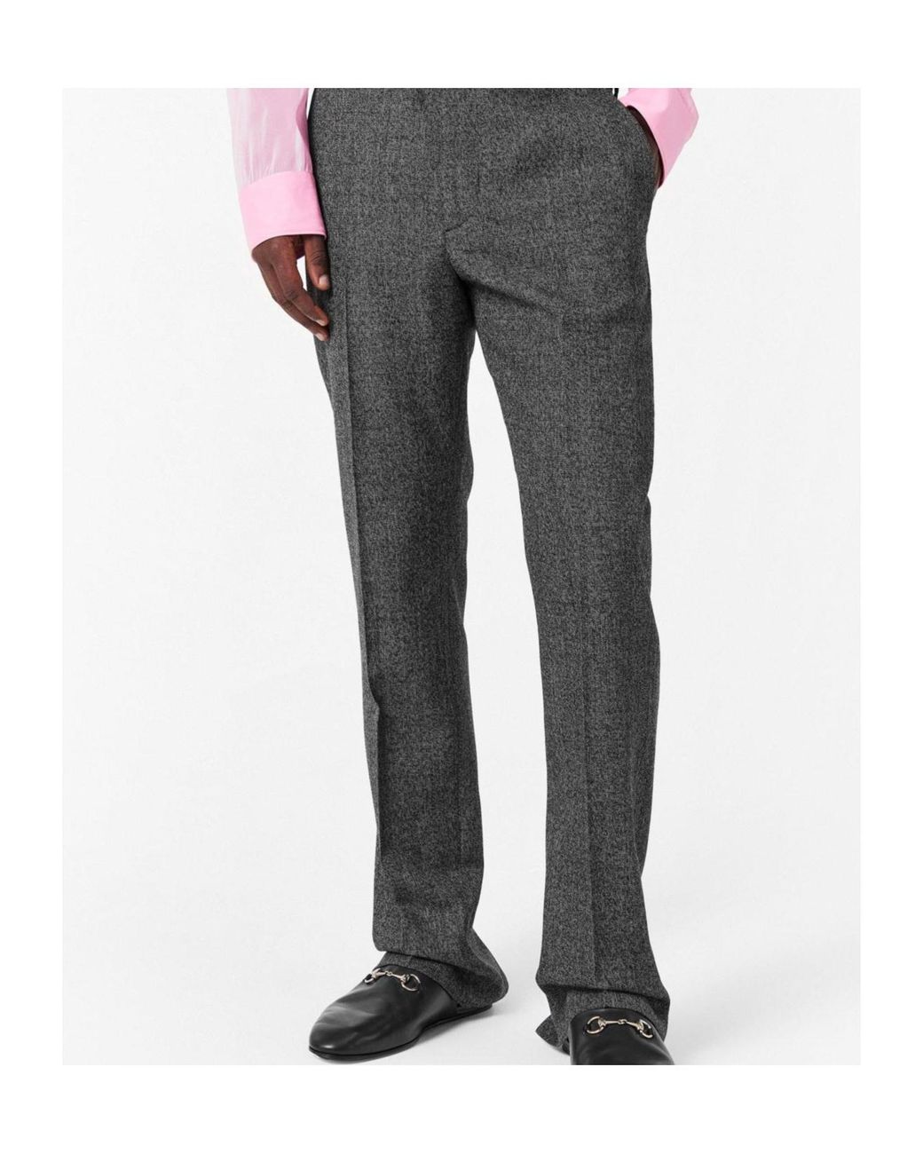 Gucci Black Straight Leg Trousers for men
