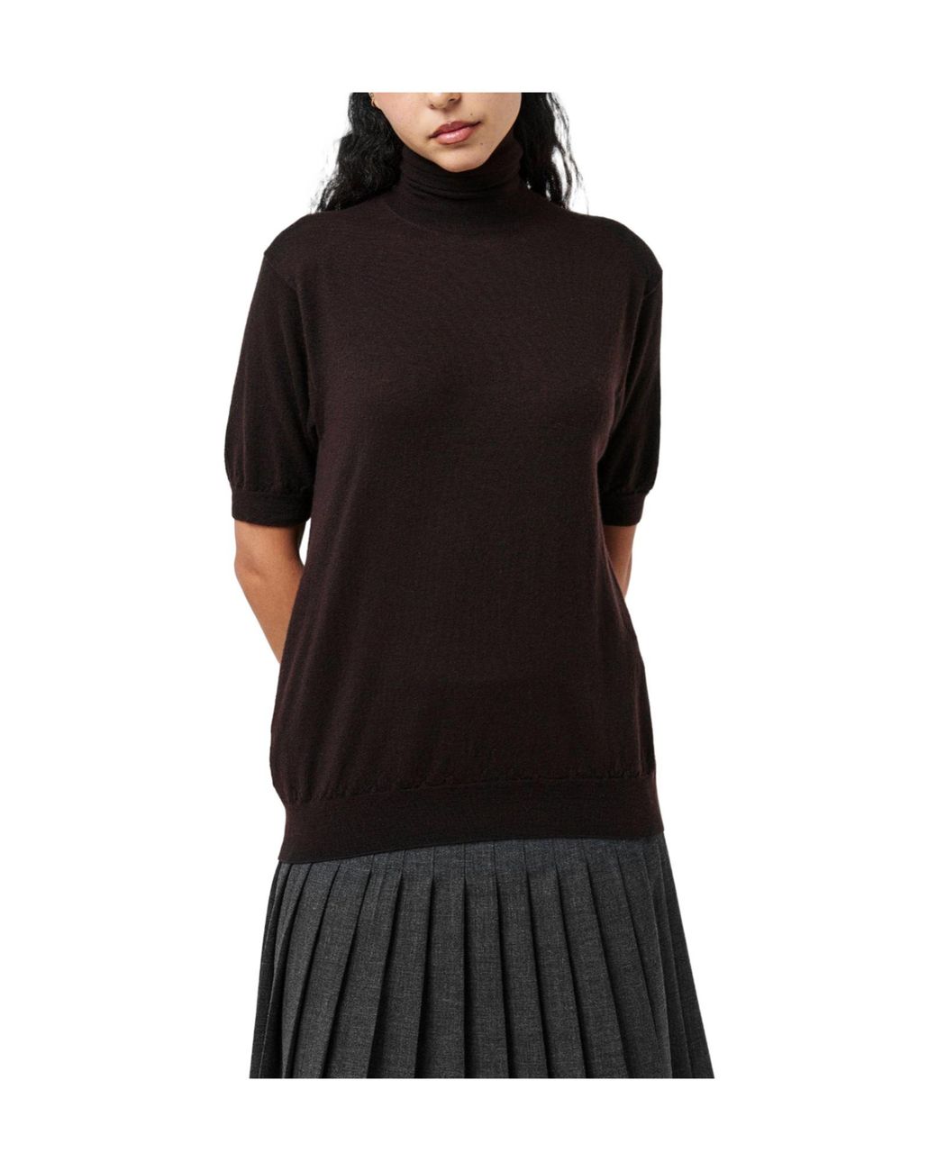 Prada Black Simple Short-Sleeved Shirt
