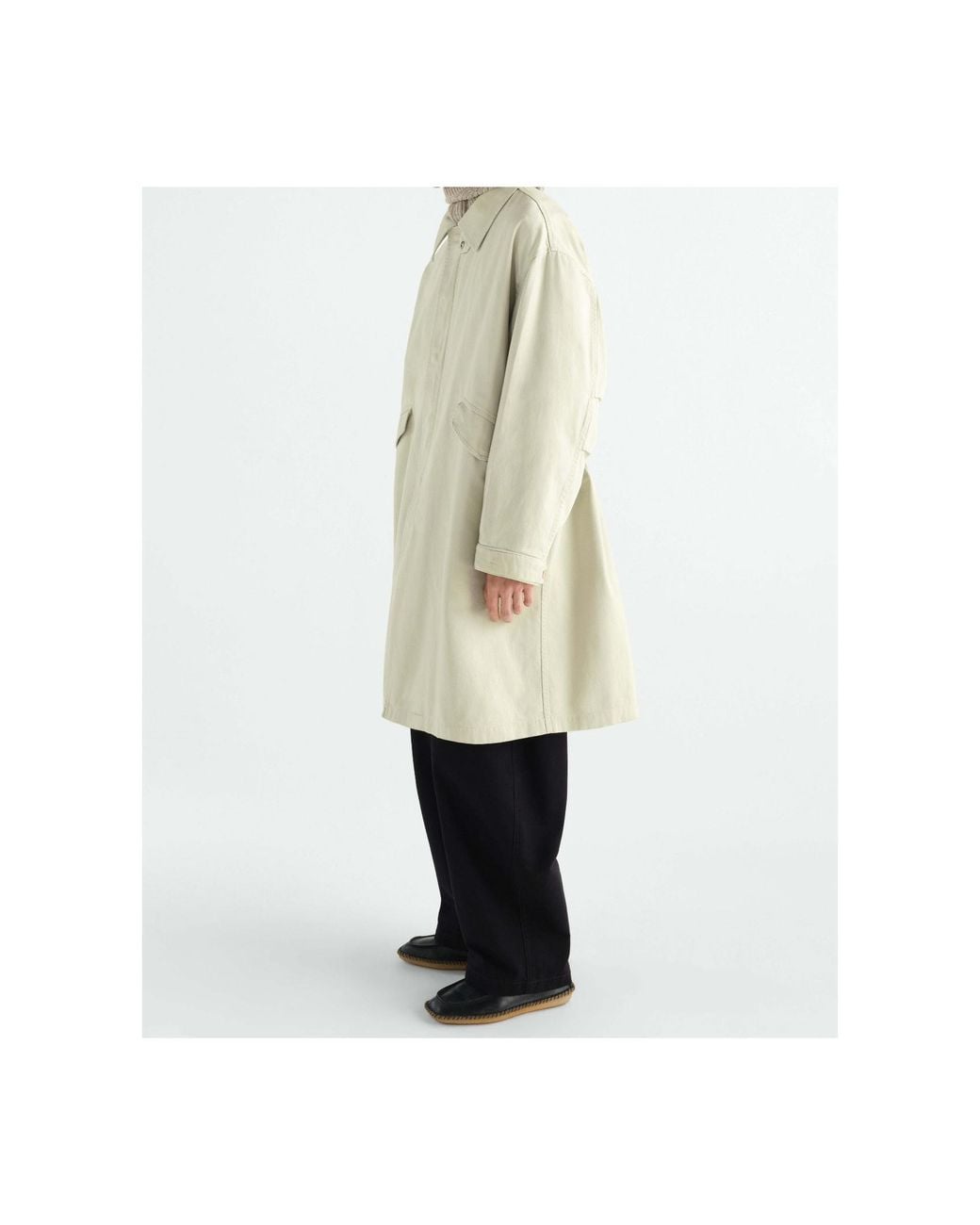 Lemaire White Military Parka for men