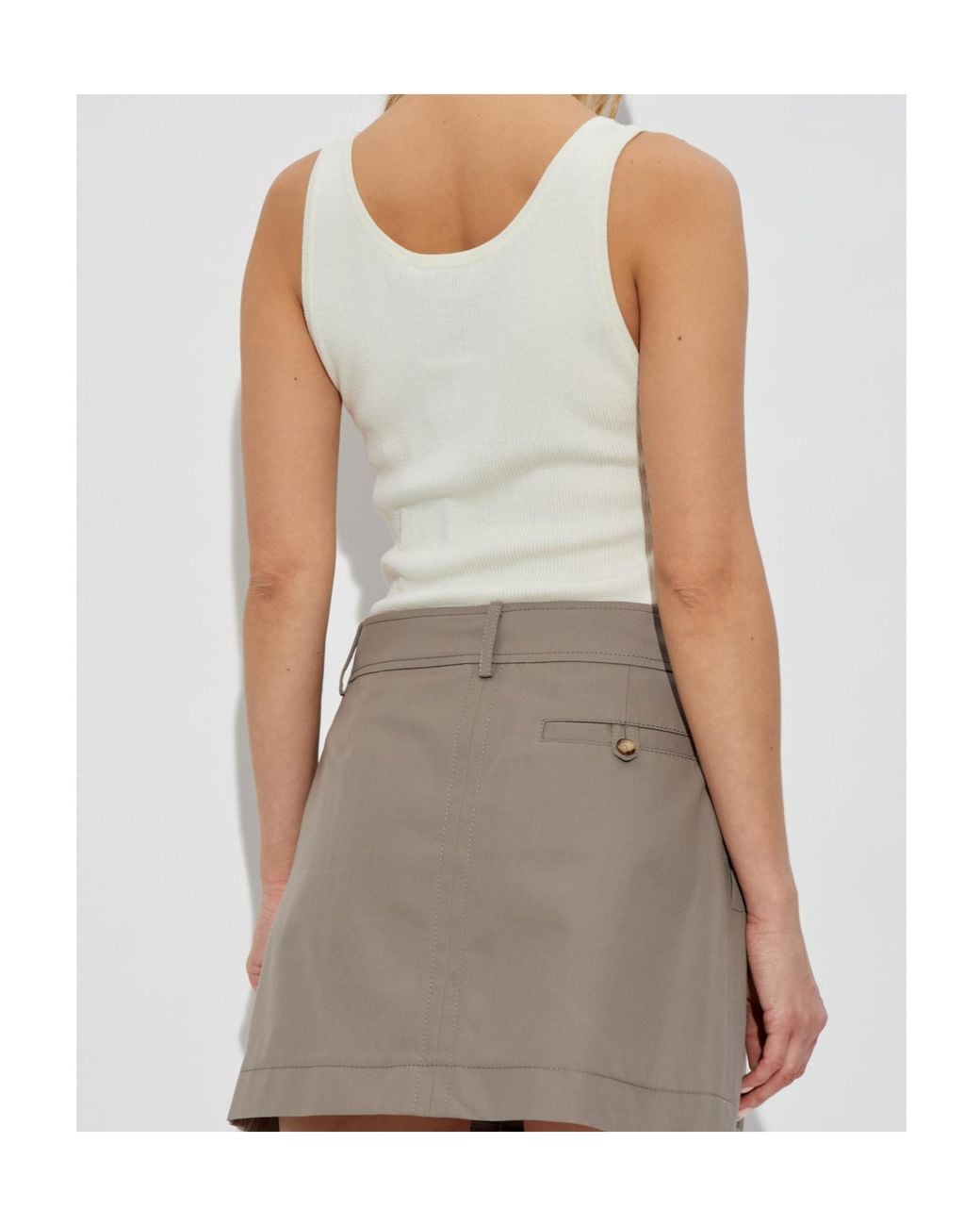 Moschino White Sleeveless Tops