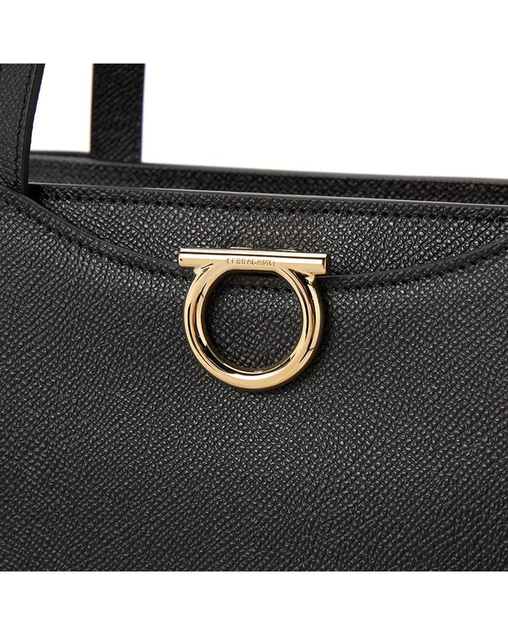 Ferragamo Black Gemini Shoulder Bag