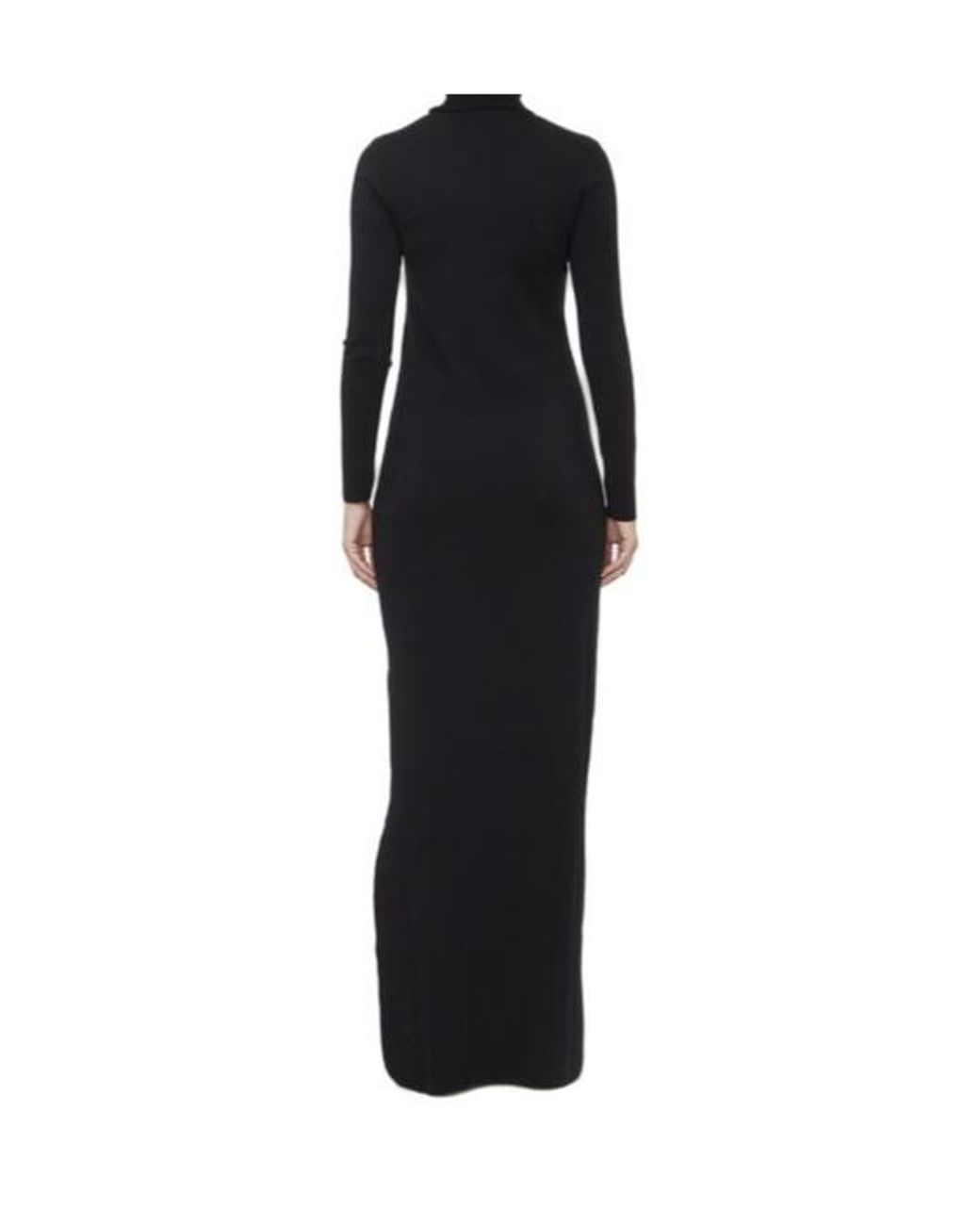 Saint Laurent Black Long Turtleneck Dress
