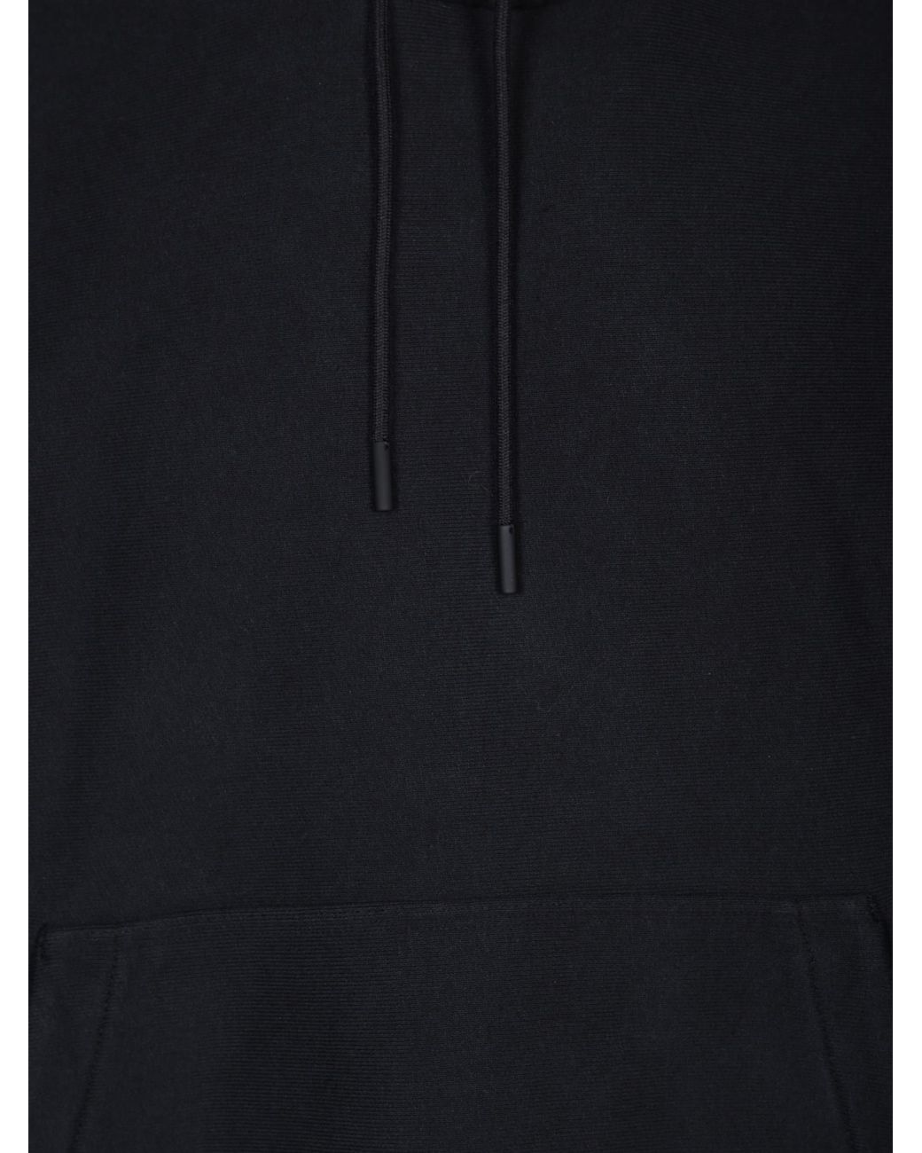 Burberry Black Kangaroo-Pouched Drawstring Hoodie for men