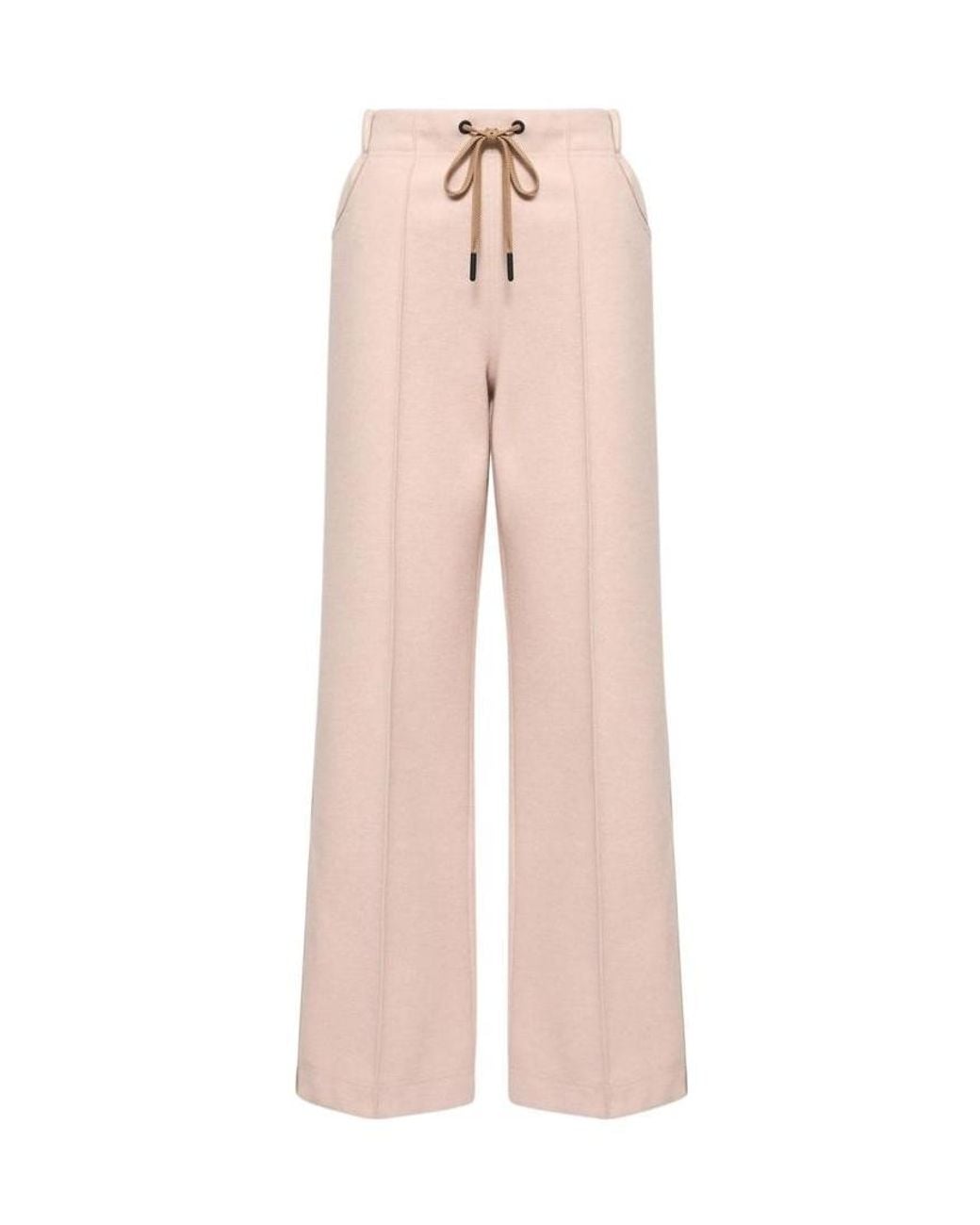 Moncler Pink Grenoble Drawstring Flannel Pants