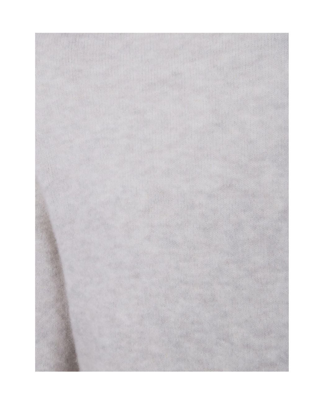 Nuur White High-Neck Long-Sleeved Sweater for men