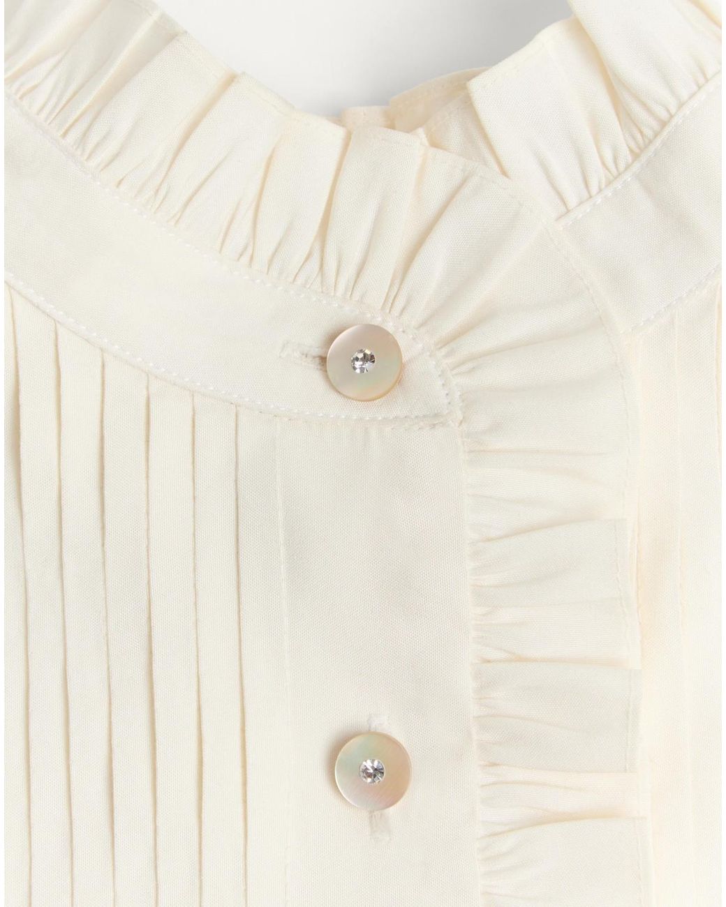 Valentino White Shappe Silk Shirt