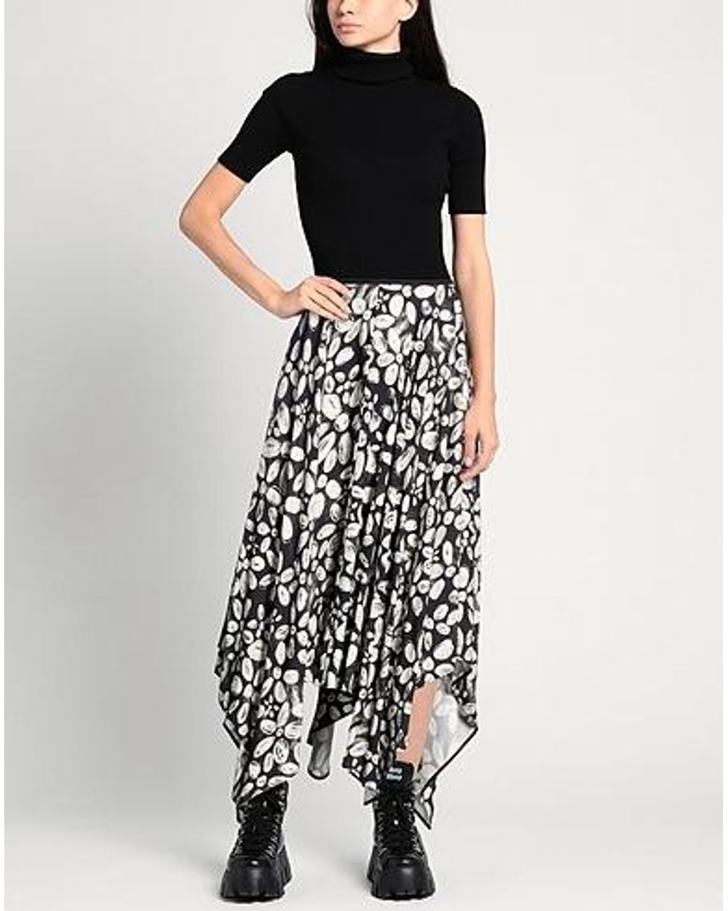 Marni White Asymmetrical Color-Blocking Dress