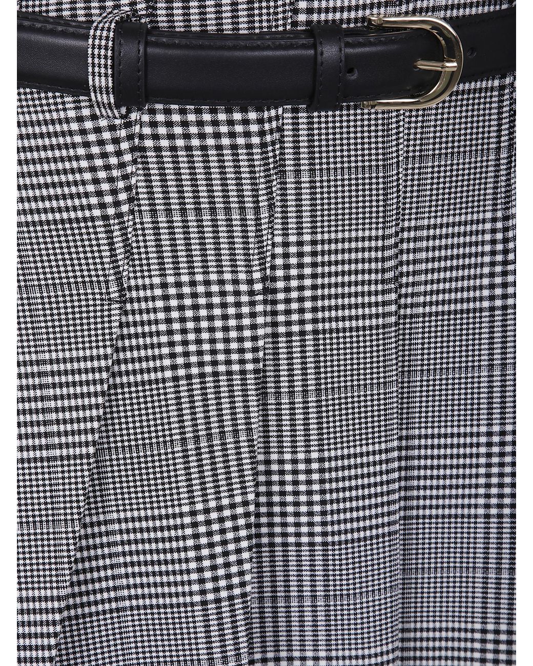 Self-Portrait Gray Prince Of Wales-Check Skirt