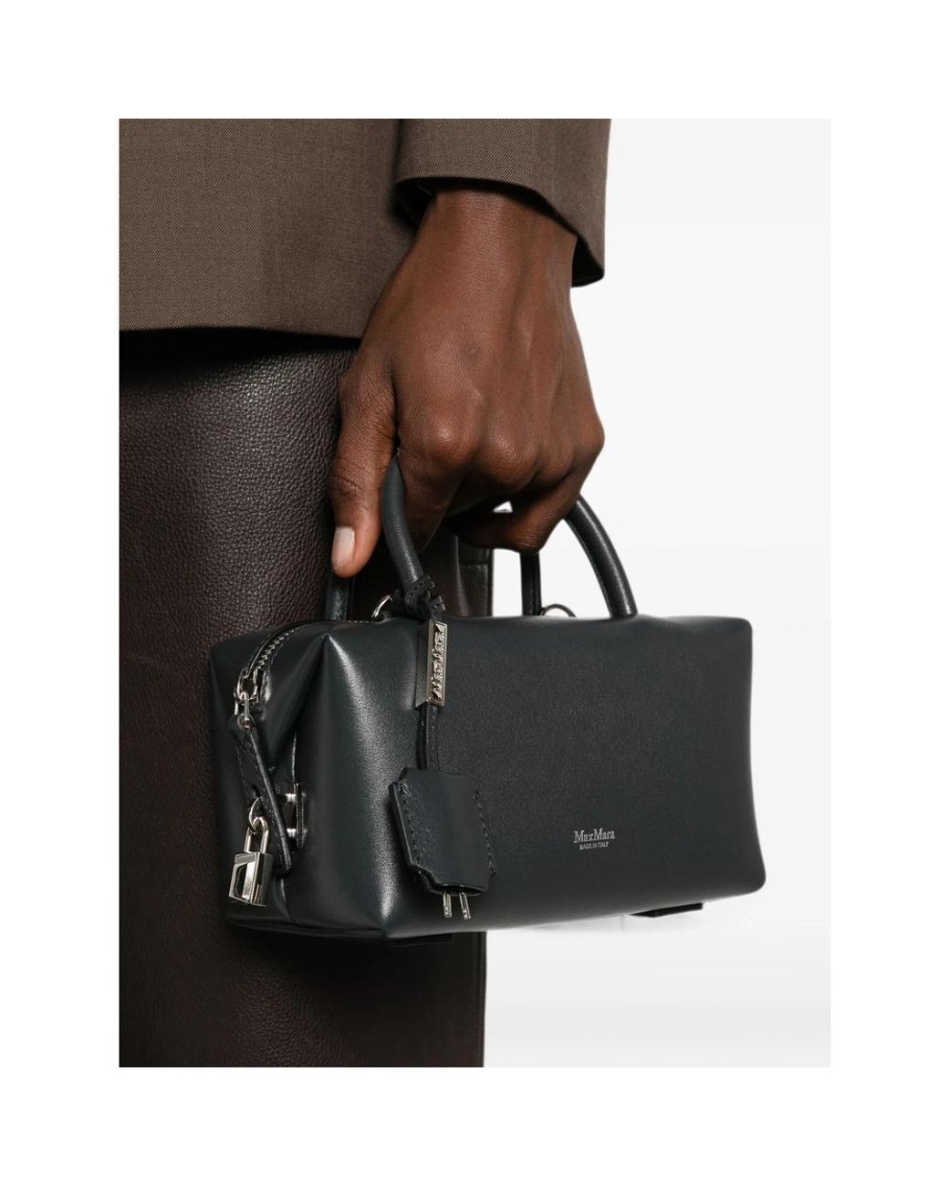 Max Mara Black Letter Handbag