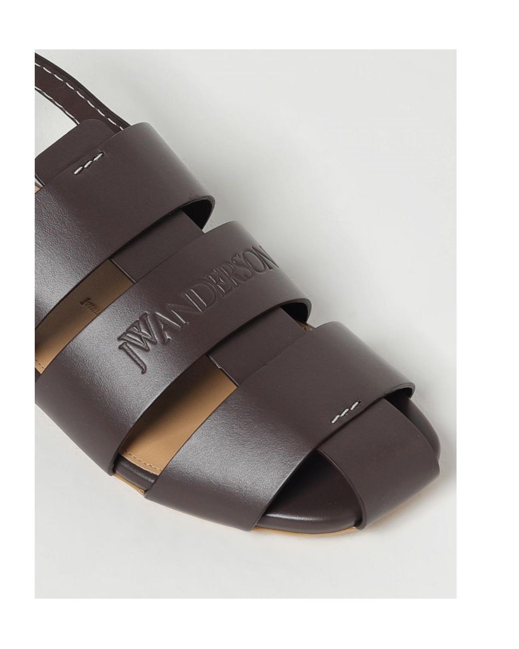 J.W. Anderson Brown Hallow-Heel Sandals