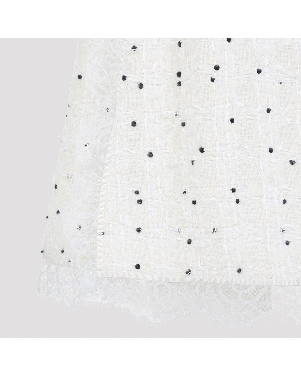 Giambattista Valli White Embellished Mini Skirt