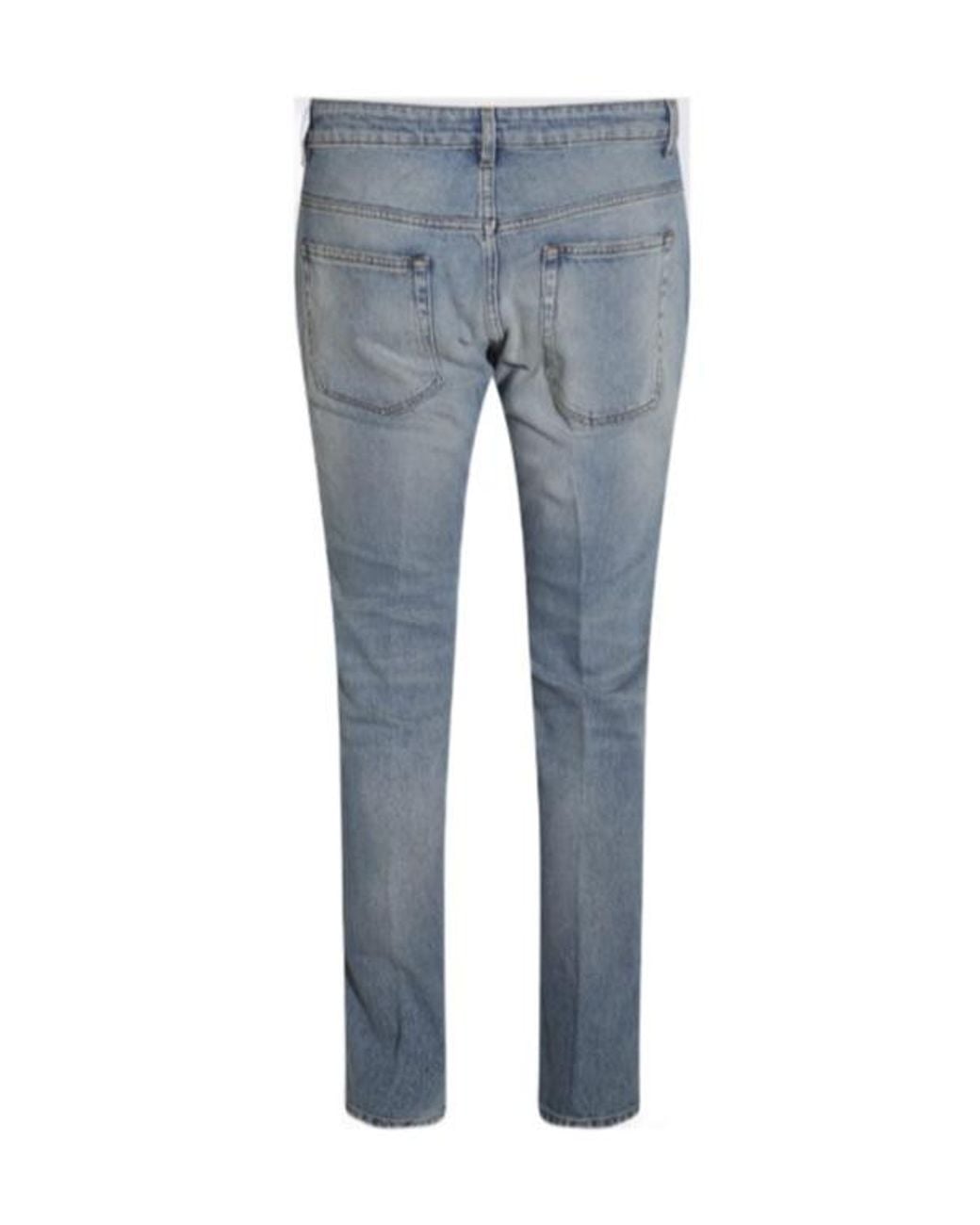 Lardini Blue Pleated Jeans for men