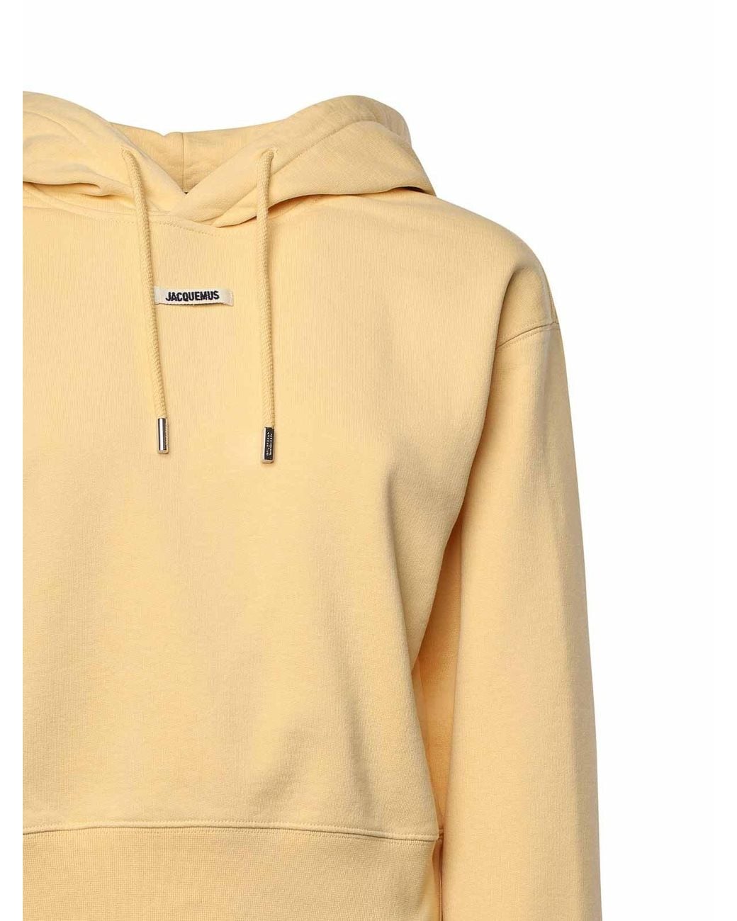 Jacquemus Natural Logo Patch Drawstring Hoodie