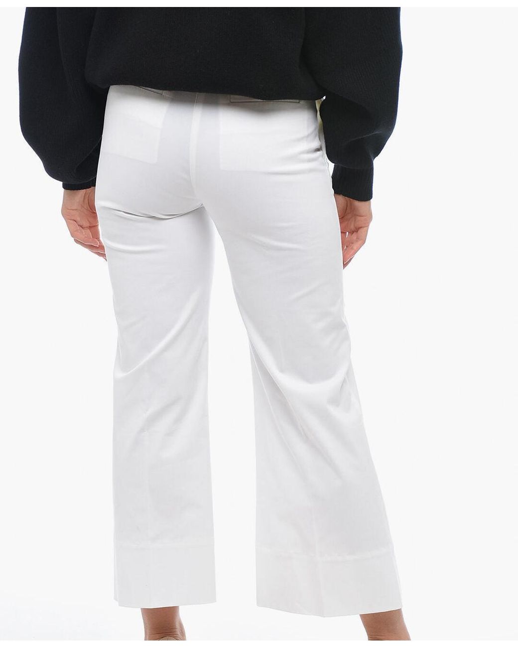 Ql2 Black Cropped Trousers