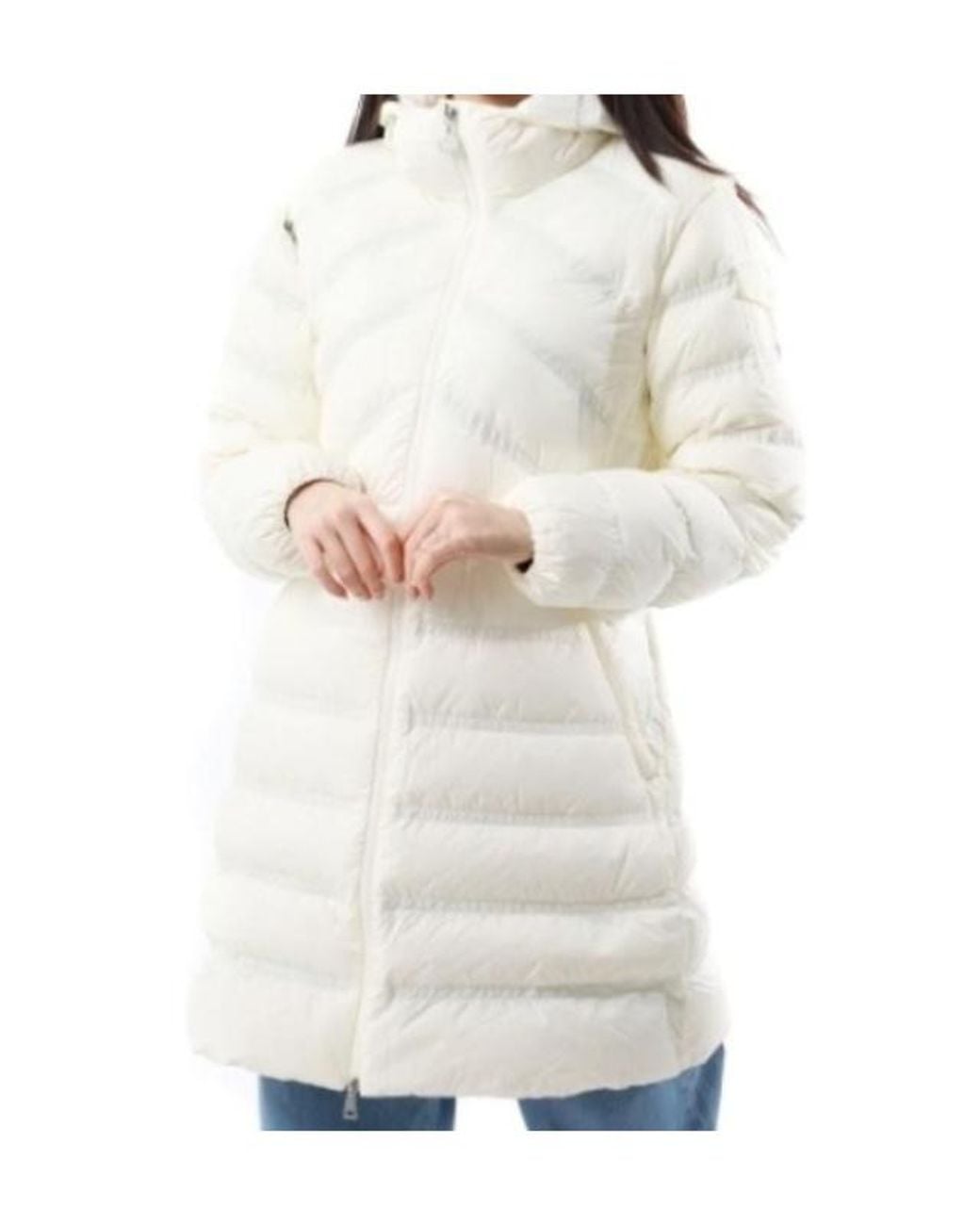 Moncler White Long-Sleeved Cotton Jacket