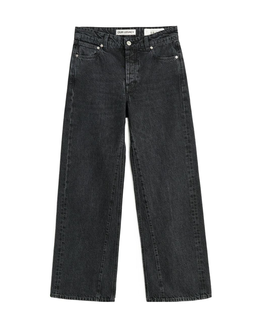 Our Legacy Gray Treble Cut Wide Leg Jeans