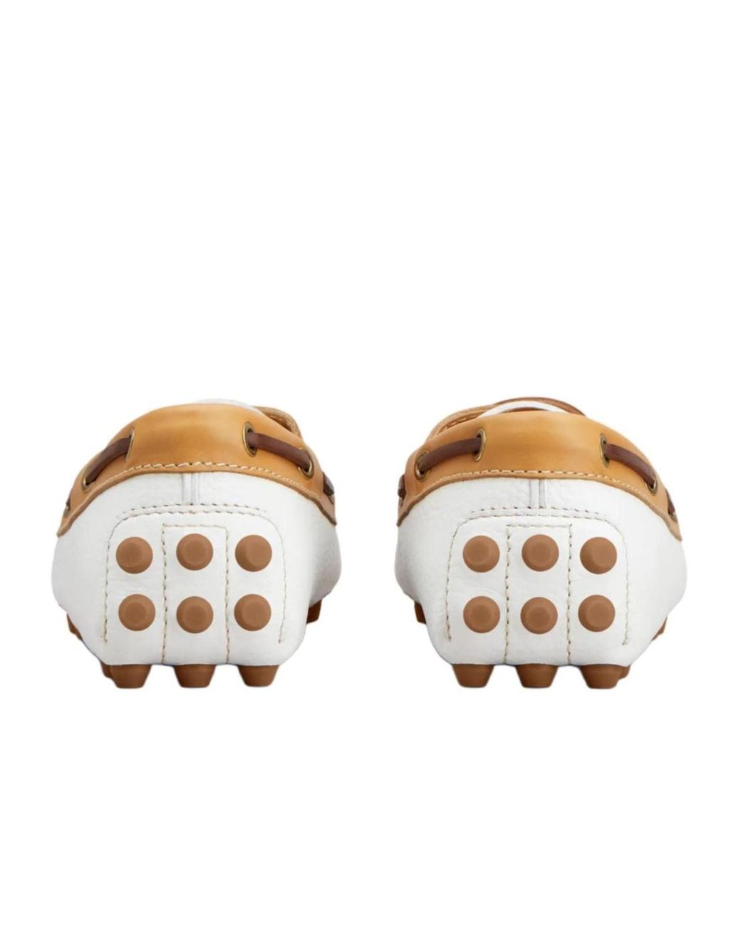 Tod's White Boat Gommino Bubble Shoes