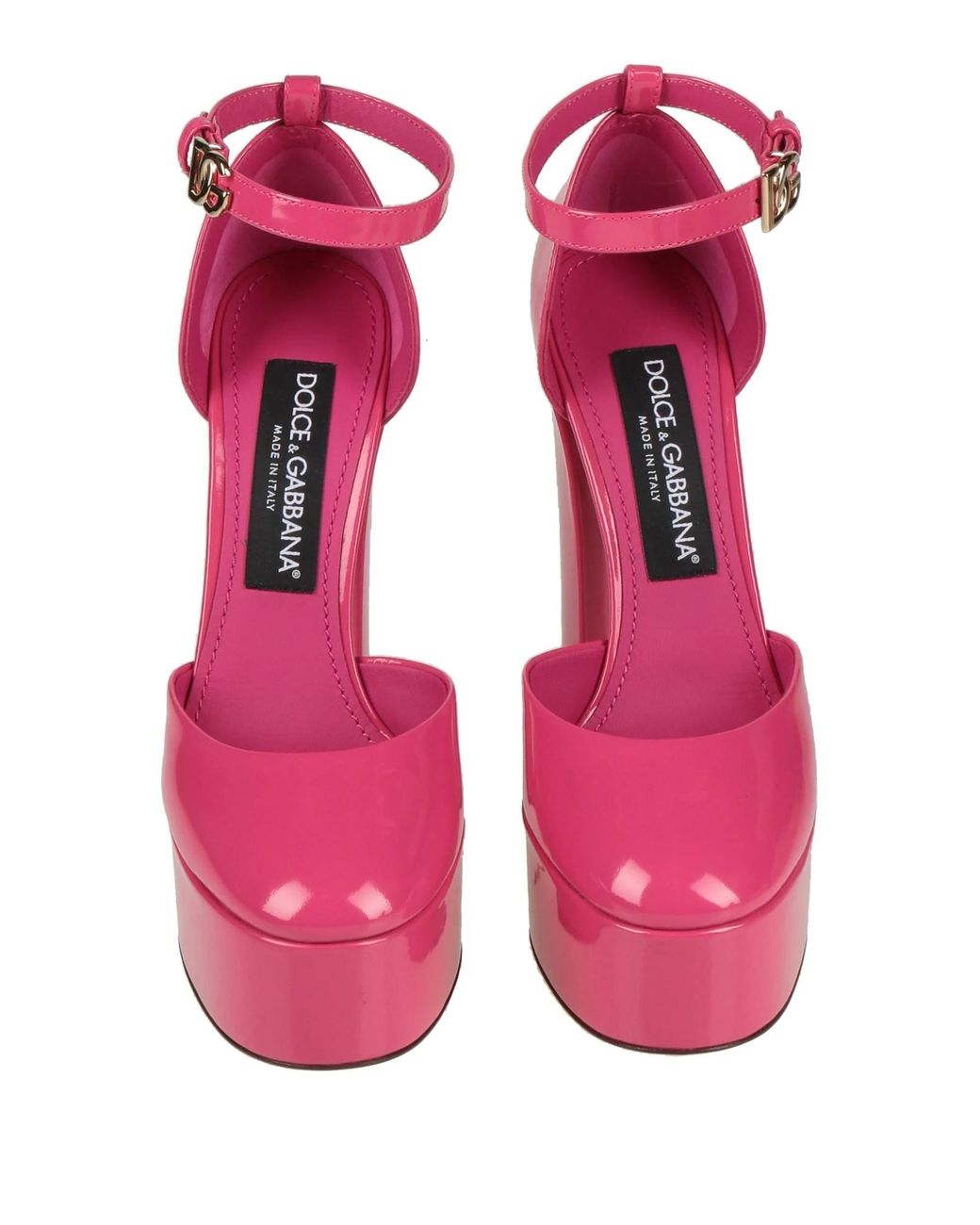 Dolce & Gabbana Pink Solid Color Courts