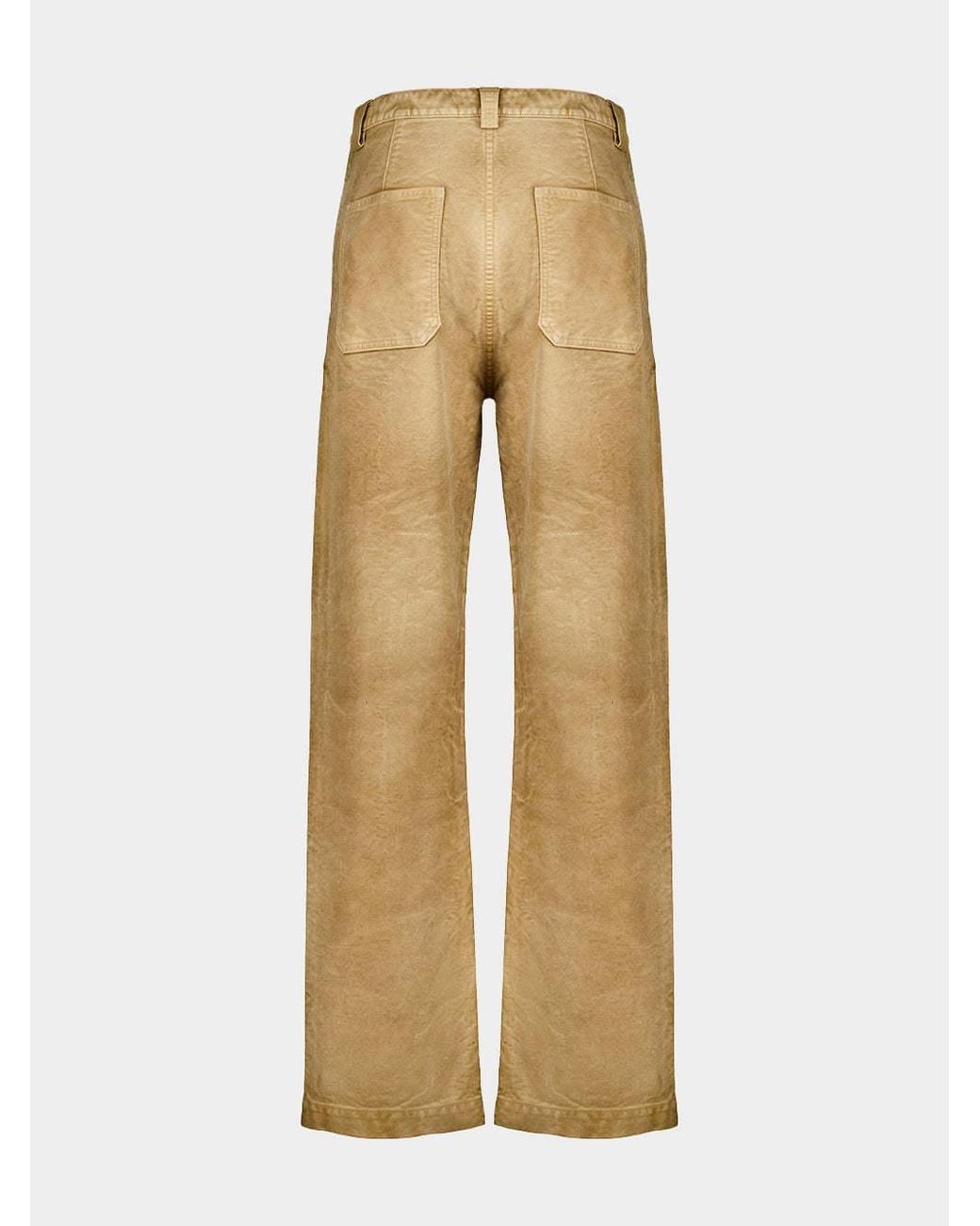 Auralee Natural Casual Trousers With Belt Loops