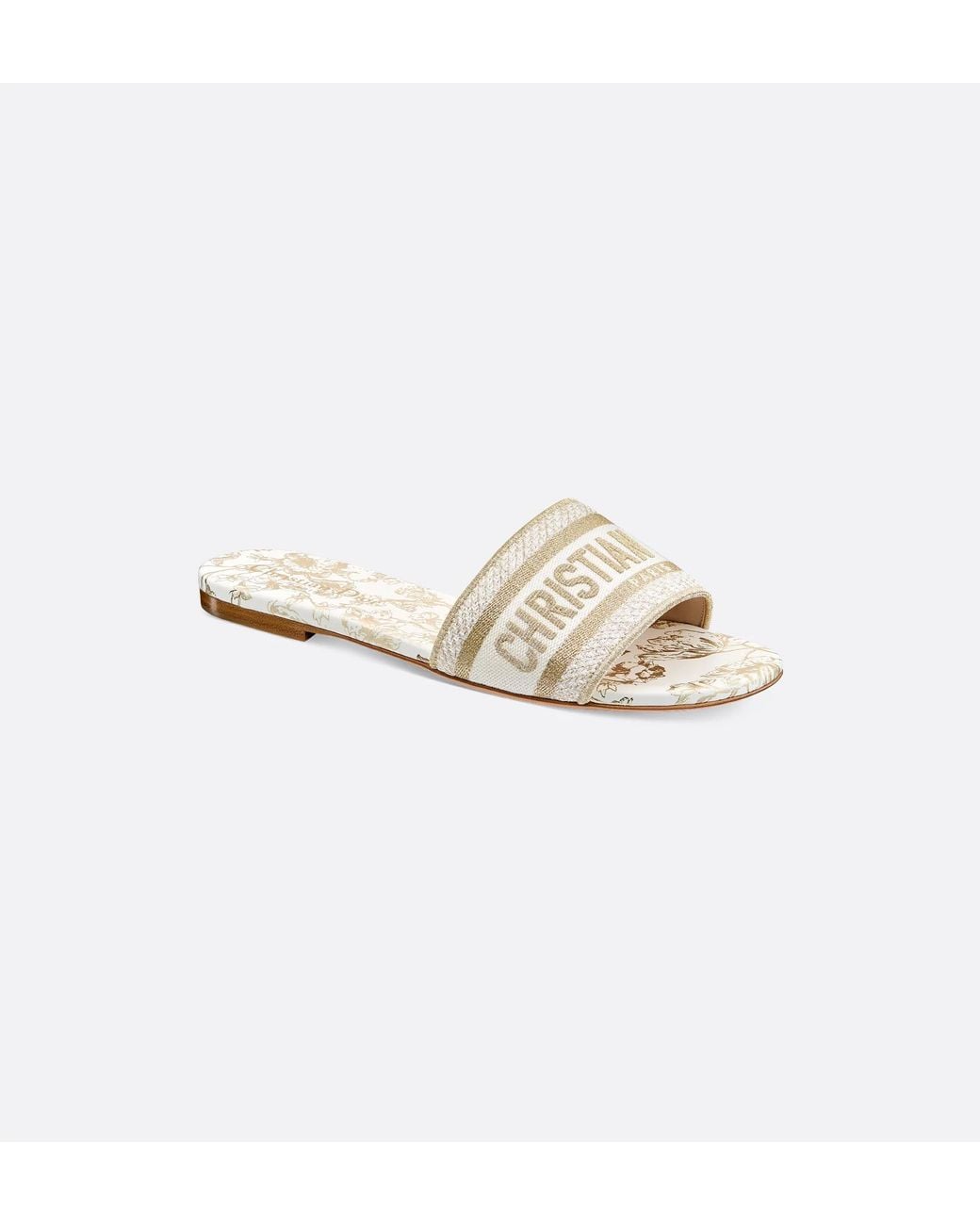 Dior White Dway Slide