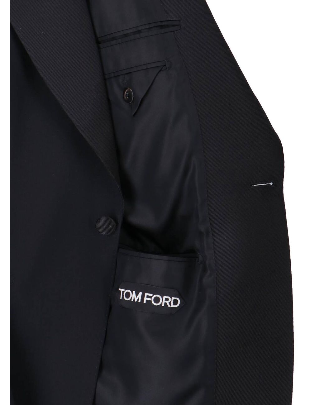 Tom Ford Black Single Breasted Blazer for men
