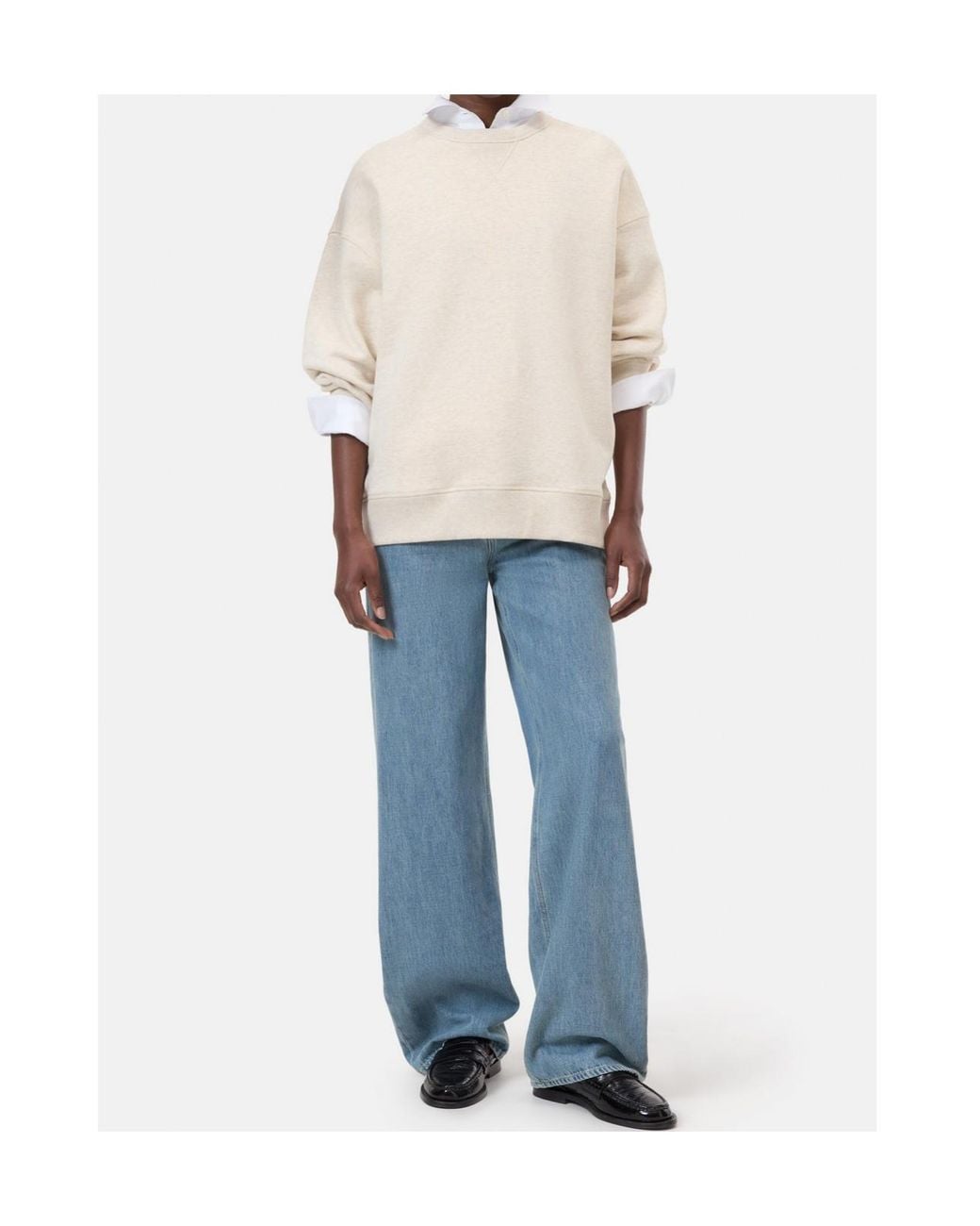 Closed Natural V-Neck Sweatshirt