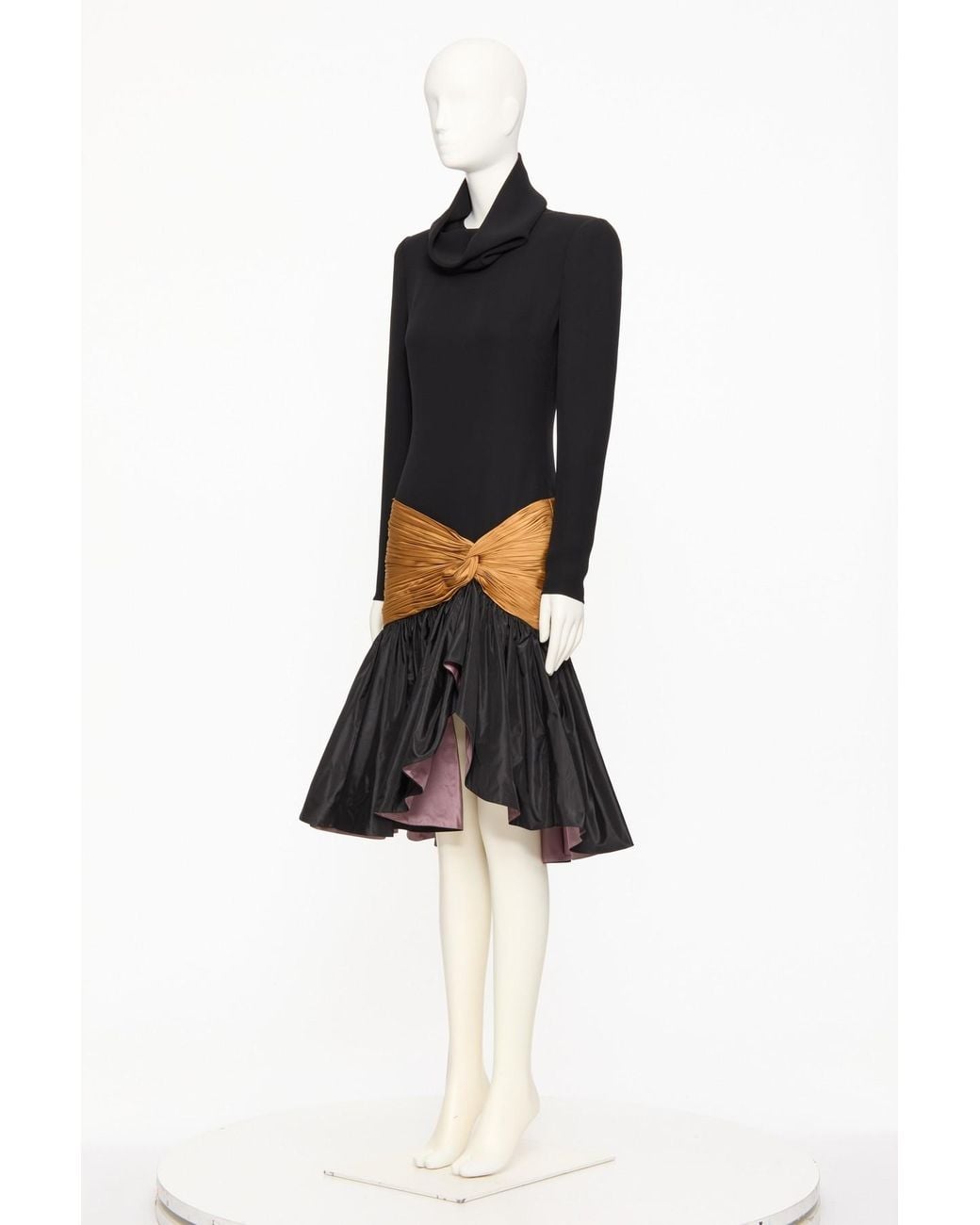 Valentino Black Long-Sleeved Dress