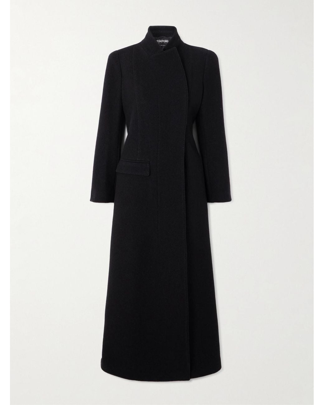 Tom Ford Black Straight Hem Long Coat