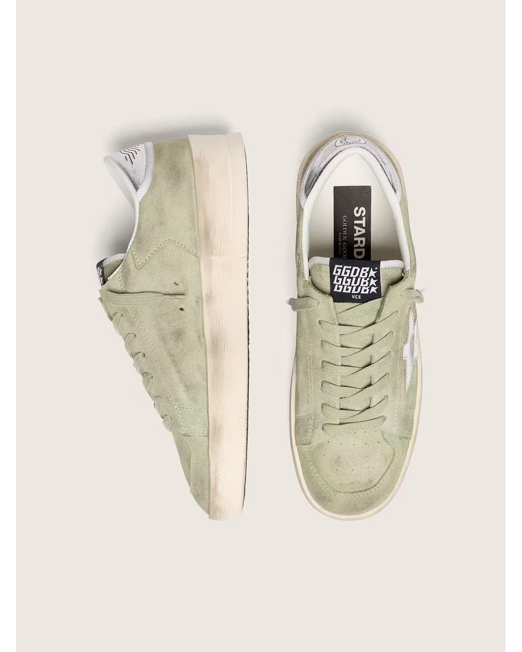Golden Goose Deluxe Brand Multicolor Stardan Suede Upper Suede And Star Laminated Leather Heel Sneakers