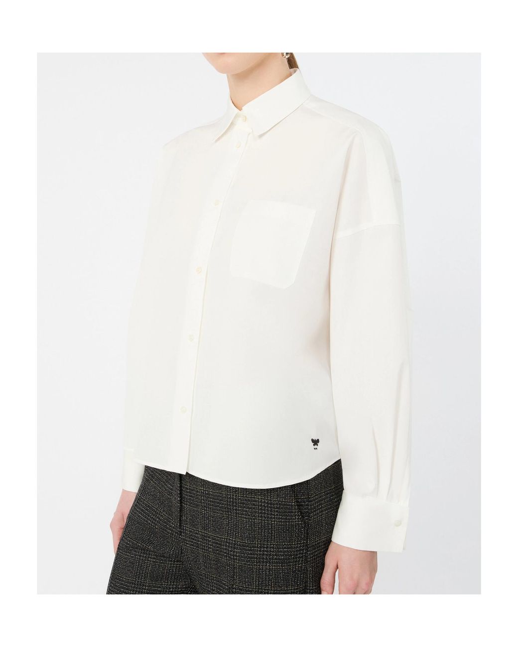 Weekend by Maxmara White Ovatta Boxy Shirt