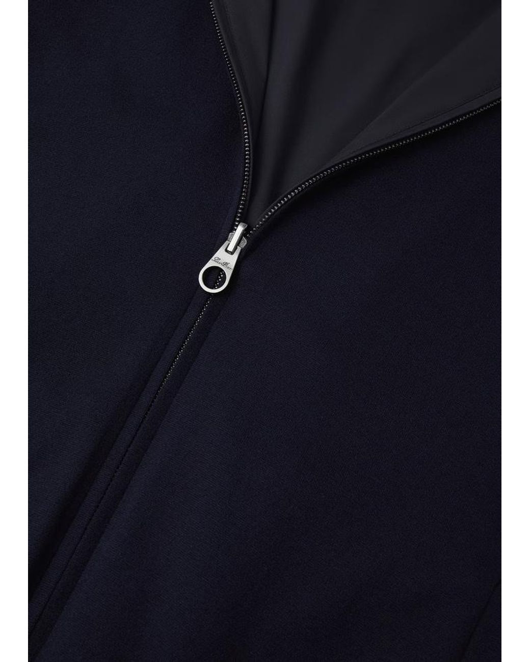 Loro Piana Black Long-Sleeve Zip-Up Jacket for men