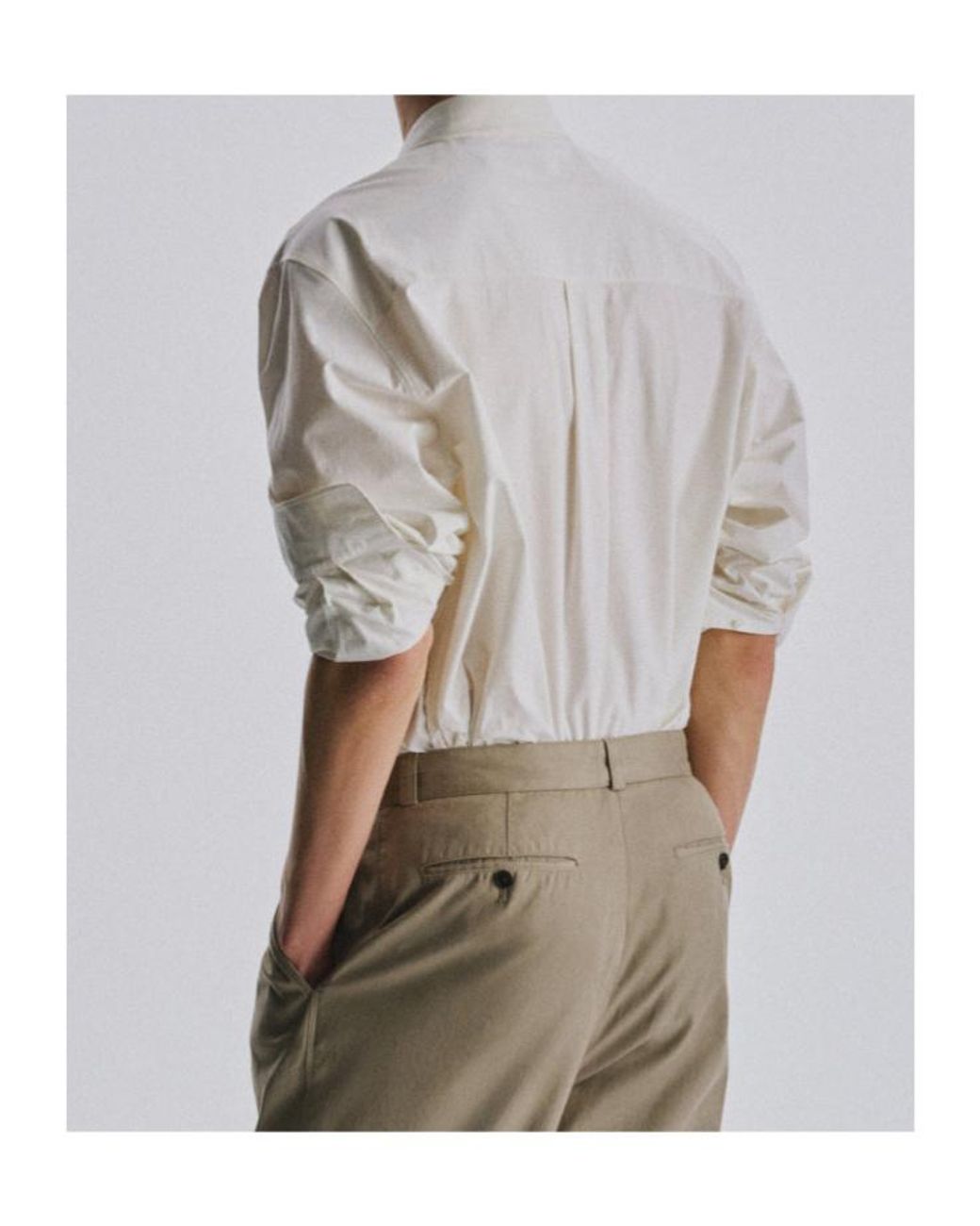 The Row White Perlo Chest-Pocket Long-Sleeve Shirt for men