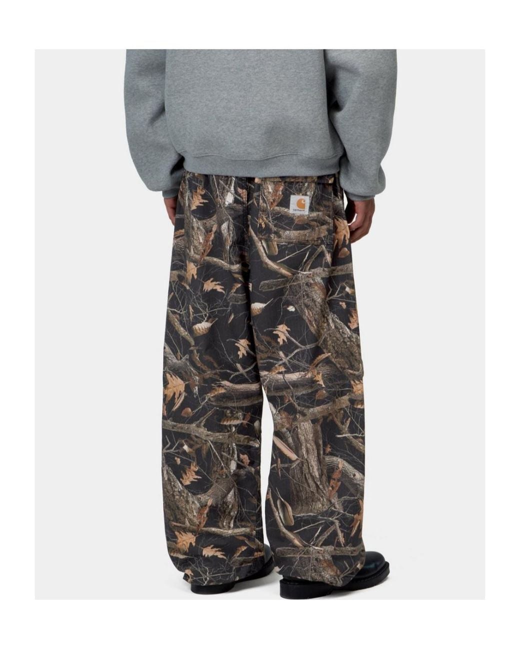 Carhartt Gray Fletcher Abstract-Pattern Trousers for men