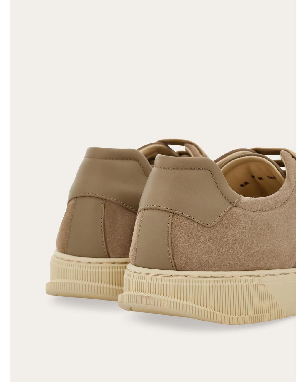 Ferragamo Brown Low Cut Sneaker for men