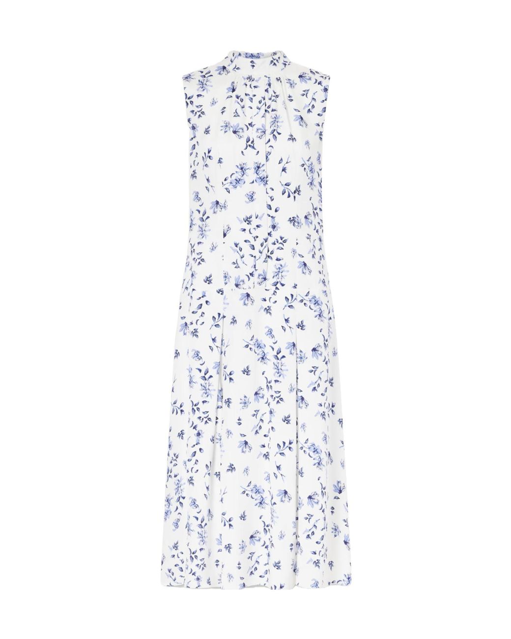 Emilia Wickstead White Casual Sleeveless Midi Skirt
