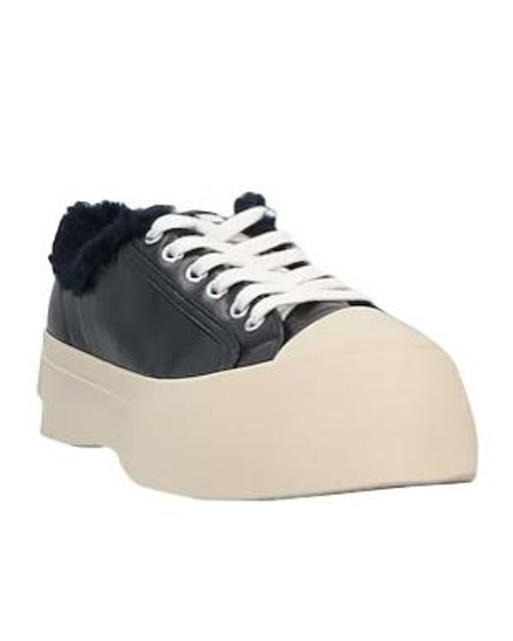 Marni Black Plain Colour Trainers