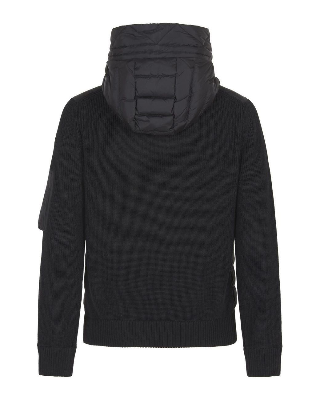 Moncler Black Padded Front Zip Jacket for men