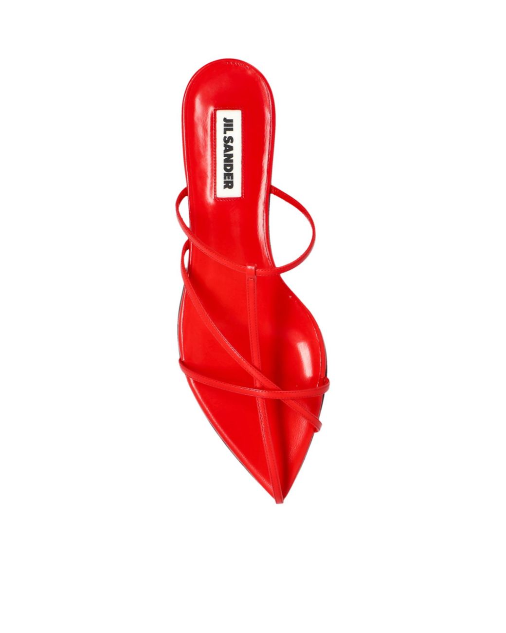Jil Sander Red Strapped Sandals