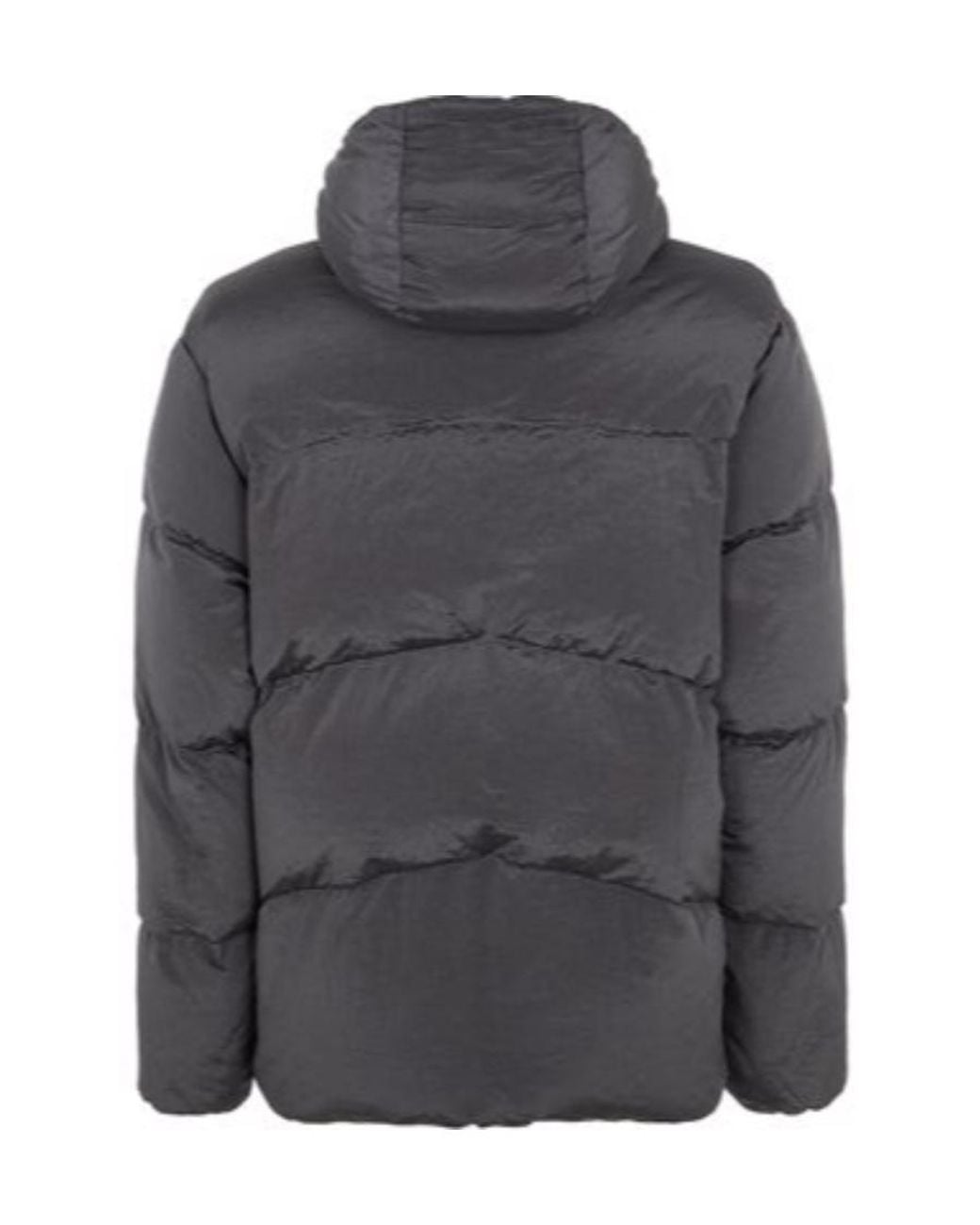 Stone Island Gray Compass-Patch Padded Jacket for men