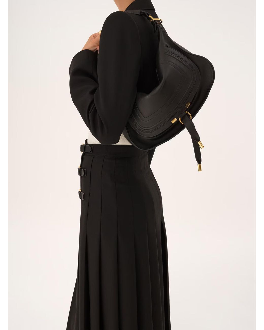 Chloé Black Chloé Marcie Small Shoulder Bag