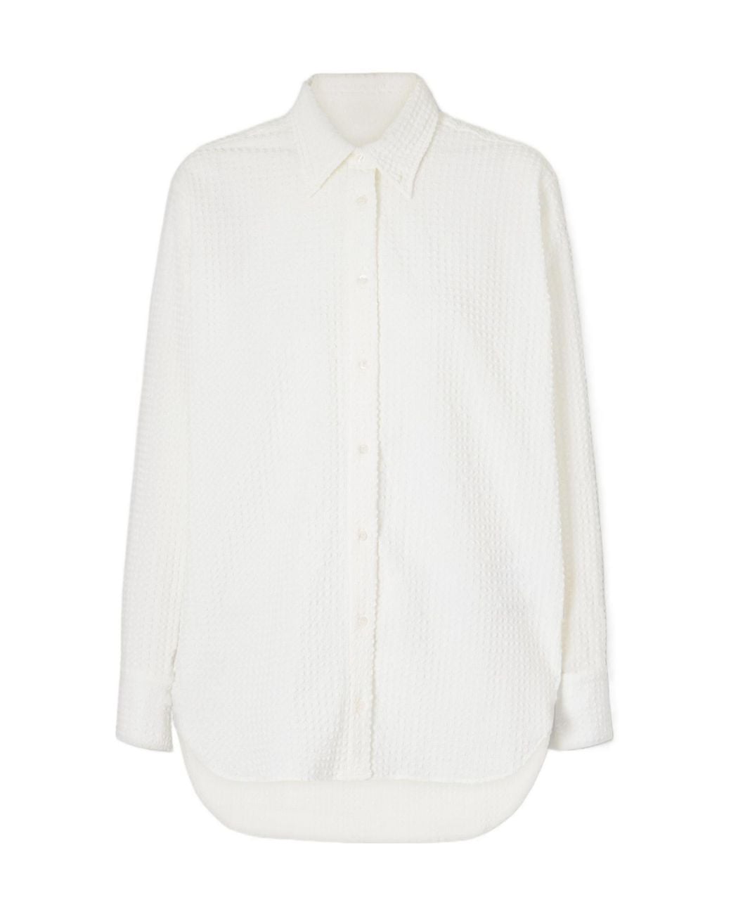 Hunza G White Lightweight Sun-Protective Shirt