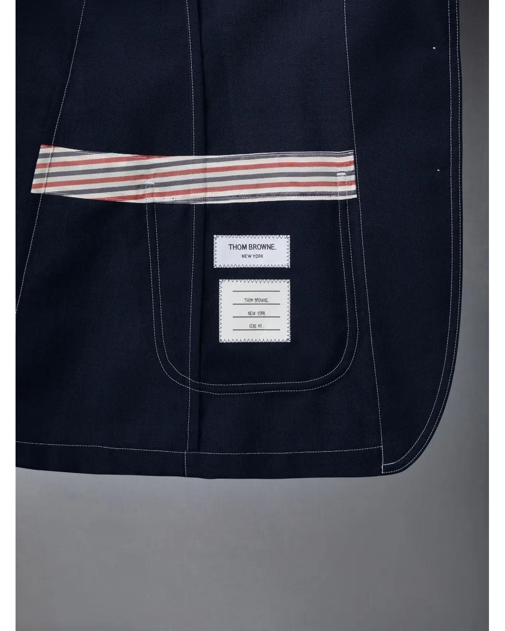 Thom Browne Blue School Uniform Jacket