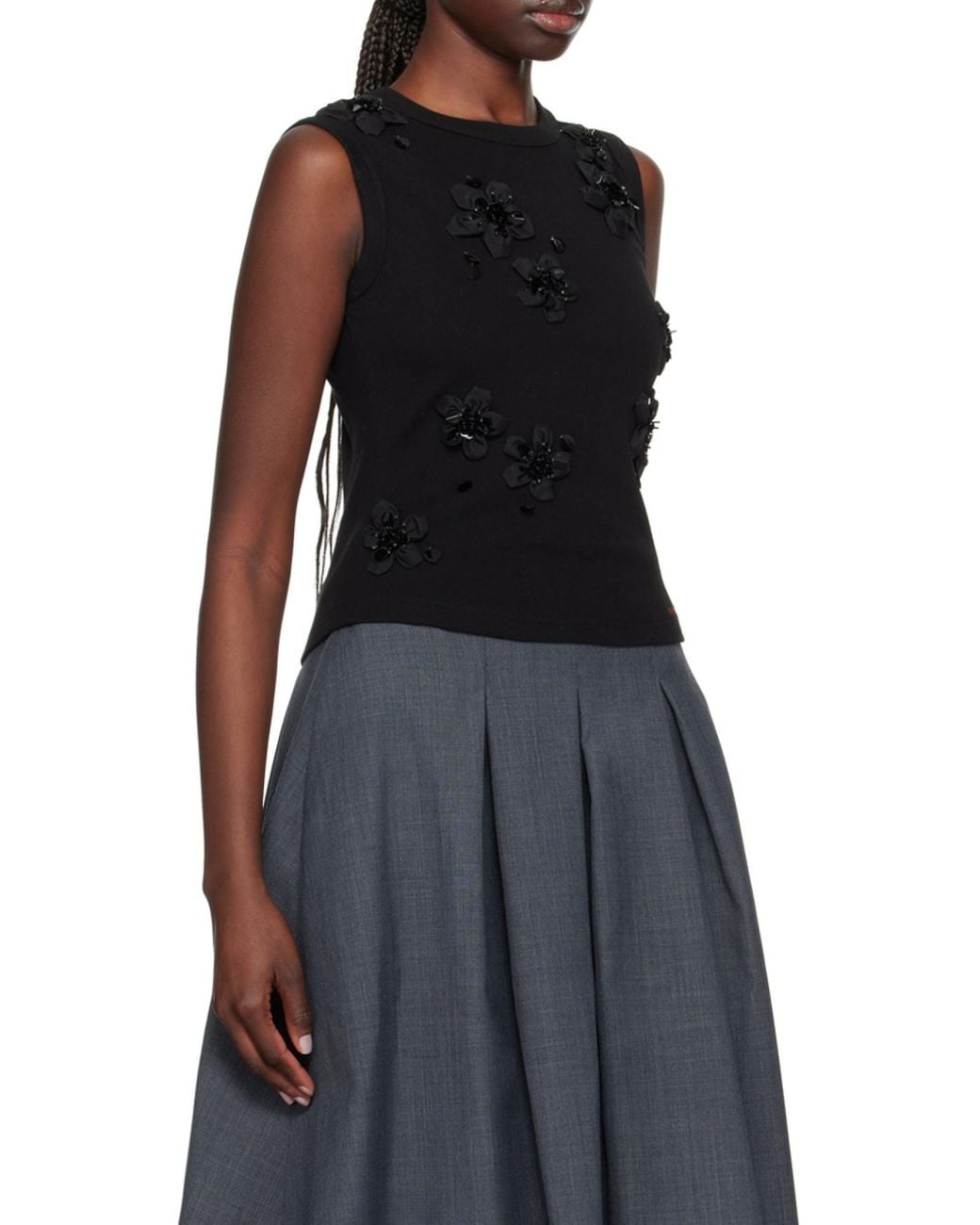 ShuShu/Tong Black Sleeveless Vest
