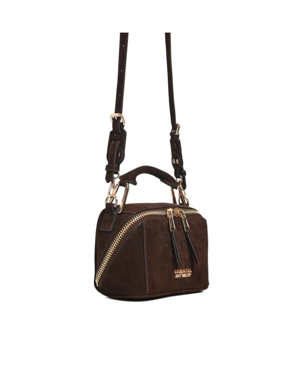 Essentiel Antwerp Brown Kyla Mini Top-Handle Shoulder Bag